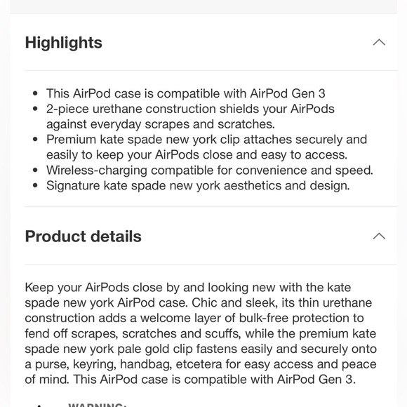 Kate Spade Apple AirPods Case✨3rd Generation - Picture 12 of 14